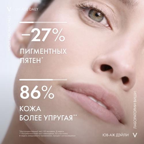 Виши Невесомый солнцезащитный флюид для лица против признаков фотостарения UV-Age Daily SPF 50+, 40 мл (Vichy, Capital Ideal Soleil), фото-4