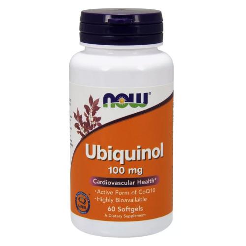 Нау Фудс Убихинол 100 мг, 60 капсул (Now Foods, Кофермент Q)