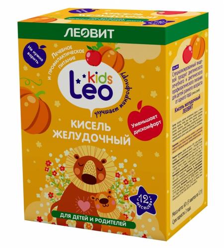 Кисель желудочный для детей, 5 пакетов х 12 г (Леовит, Leo Kids)