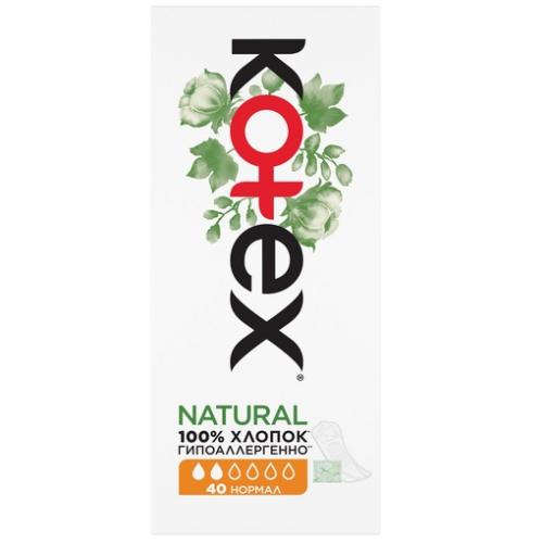 Котекс Ежедневные прокладки Natural нормал, 40 шт (Kotex, Ежедневные), фото-2