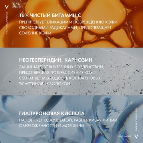 Виши Концентрированная сыворотка Supreme с витамином С для сияния кожи, 20 мл (Vichy, Liftactiv), фото-4