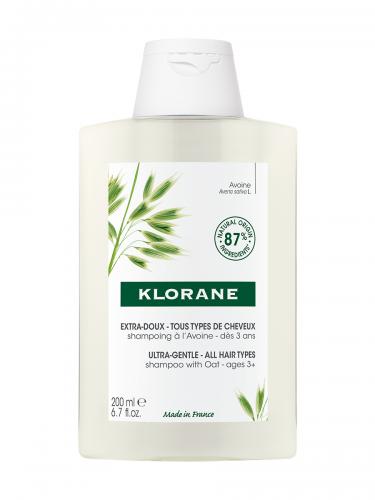 Клоран Сверхмягкий шампунь для всех типов волос с молочком овса, 200 мл (Klorane, Овес)