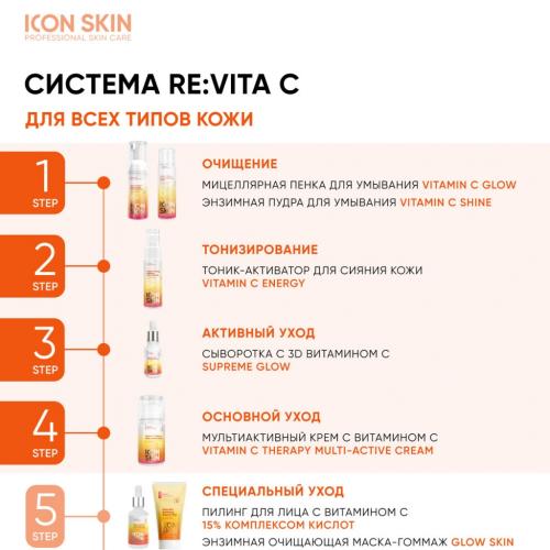 Айкон Скин Набор средств c витамином С для ухода за всеми типами кожи №3, 5 продуктов (Icon Skin, Re:Vita C), фото-9