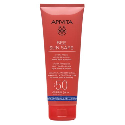 Апивита Солнцезащитное увлажняющее молочко для лица и тела SPF50, 200 мл (Apivita, Bee Sun Safe)