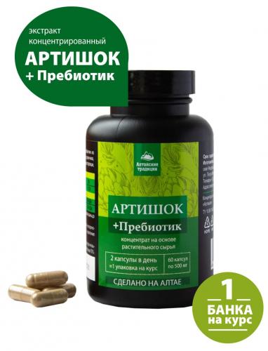 Концентрат &quot;Артишок&quot; для печени, очищение и восстановление, пребиотик, 60 капсул (Восстанавливающие концентраты)