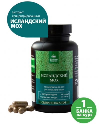 Концентрат &quot;Исландский мох&quot; бронхолегочный, для иммунитета и от кашля, 60 капсул (Восстанавливающие концентраты)