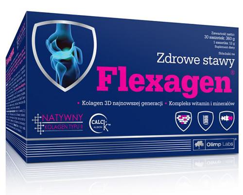 Flexagen со вкусом малины, 30 пакетиков х 12 г