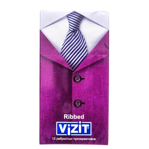 Визит Презервативы ребристые, 12 шт (Vizit, Презервативы)