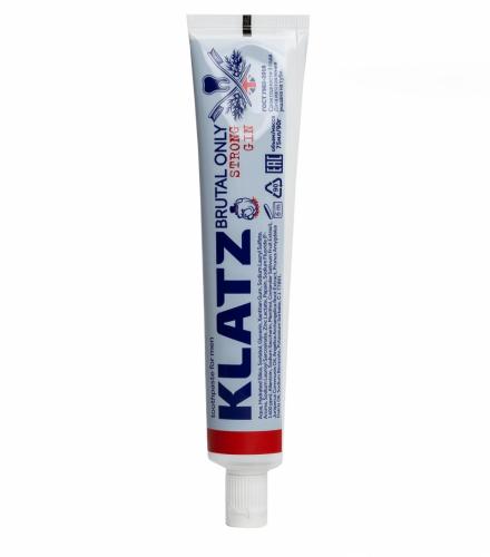 Клатц  Зубная паста для мужчин &quot;Крепкий джин&quot;, 75 мл (Klatz, Brutal Only), фото-4