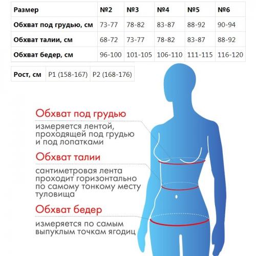 Крейт Корсет компрессионный полуграция № 4 рост 1, черно-бежевый (Крейт, Корсет, Компрессионный), фото-4