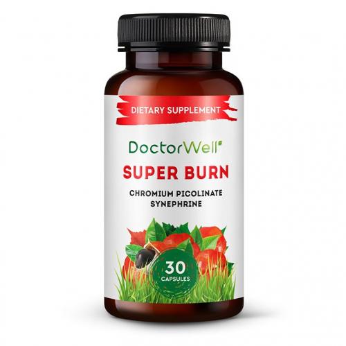 ДокторВэл Комплекс для похудения Super Burn, 30 капсул (DoctorWell, )