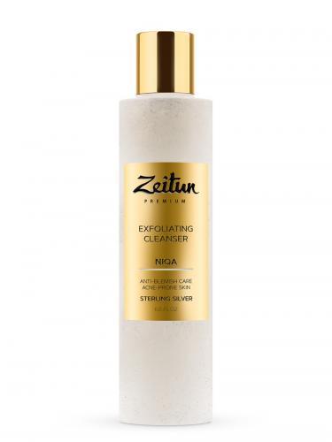 Зейтун Гель-скраб с серебром для глубокого очищения проблемной кожи лица, 200 мл (Zeitun, Premium, Niqa)