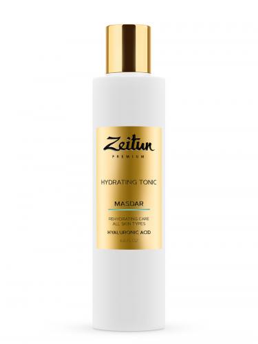 Зейтун Увлажняющий тоник для всех типов кожи лица с гиалуроновой кислотой, 200 мл (Zeitun, Premium, Masdar)