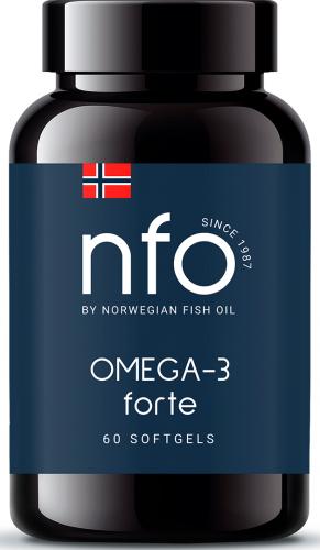 Норвегиан Фиш Ойл Омега 3 форте, 60 капсул (Norwegian Fish Oil, Омега 3)