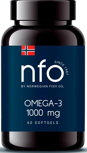 Норвегиан Фиш Ойл Омега 3 1000 мг, 60 капсул (Norwegian Fish Oil, Омега 3)