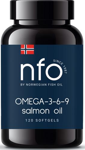 Норвегиан Фиш Ойл Масло лосося с Омега 3-6-9, 120 капcул (Norwegian Fish Oil, Омега 3)