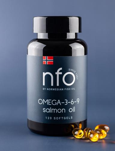 Норвегиан Фиш Ойл Масло лосося с Омега 3-6-9, 120 капcул (Norwegian Fish Oil, Омега 3), фото-8