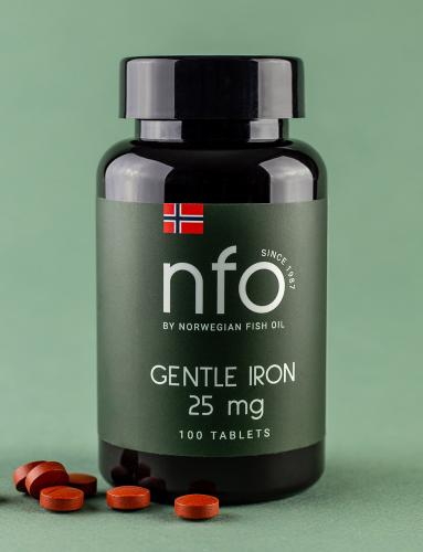 Норвегиан Фиш Ойл Комплекс с легкодоступным железом, 100 таблеток (Norwegian Fish Oil, Витамины), фото-8