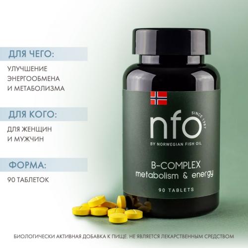 Норвегиан Фиш Ойл Комплекc витаминов B, 90 капсул  (Norwegian Fish Oil, Витамины), фото-2
