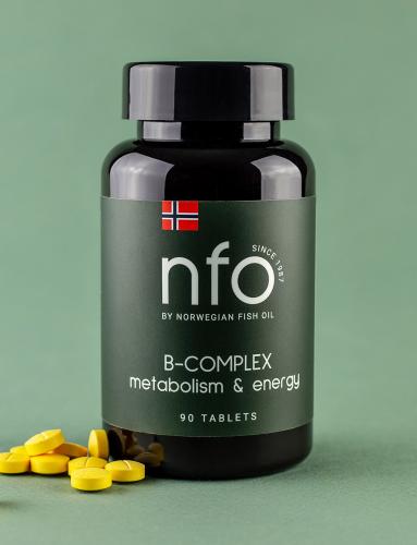 Норвегиан Фиш Ойл Комплекc витаминов B, 90 капсул  (Norwegian Fish Oil, Витамины), фото-8