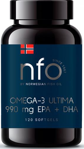 Норвегиан Фиш Ойл Oмега 3 Ультима, 120 капсул (Norwegian Fish Oil, Омега 3)