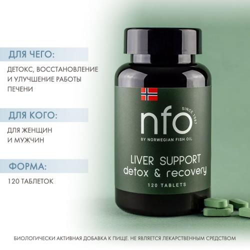 Норвегиан Фиш Ойл Комплекс для поддержки печени, 120 таблеток (Norwegian Fish Oil, Растительные комплексы), фото-2