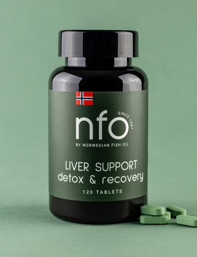 Норвегиан Фиш Ойл Комплекс для поддержки печени, 120 таблеток (Norwegian Fish Oil, Растительные комплексы), фото-8