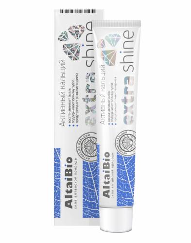 АлтайБио Зубная паста для укрепления эмали зубов &quot;Активный кальций&quot;, 75 мл (AltaiBio, Для полости рта)