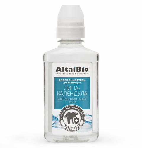 АлтайБио Ополаскиватель для полости рта для чувствительных зубов &quot;Липа-календула&quot;, 400 мл (AltaiBio, Для полости рта)