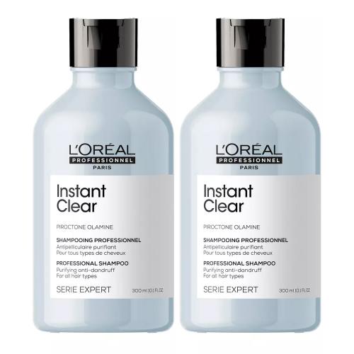 Лореаль Профессионель Шампунь Scalp Care Instant Clear против перхоти для всех типов волос, 2 х 300 мл (L'Oreal Professionnel, Уход за волосами, Scalp Care)