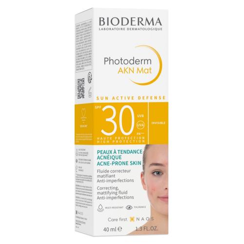 Биодерма Солнцезащитная матирующая эмульсия AKN SPF 30, 40 мл (Bioderma, Photoderm), фото-2