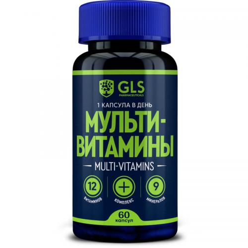 ДжиЭлЭс Комплекс «Мультивитамины 12+9», 60 капсул (GLS, Витамины)