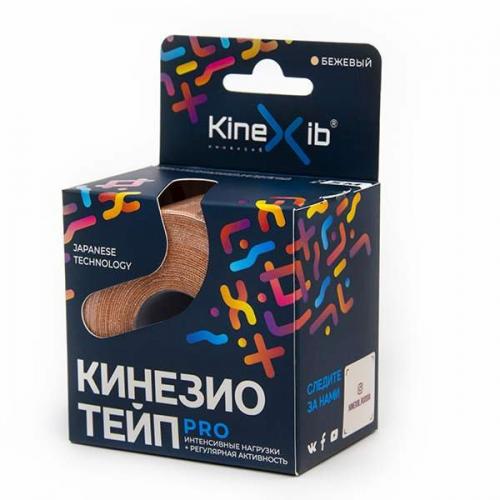 Кинексиб Кинезио тейп Pro 5 м х 5 см, бежевый (Kinexib, Тейпы)