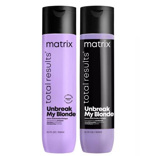 Матрикс Набор для укрепления осветленных волос Total results Unbreak My Blonde: шампунь 300 мл + кондиционер 300 мл (Matrix, Total results, Unbreak My Blonde)