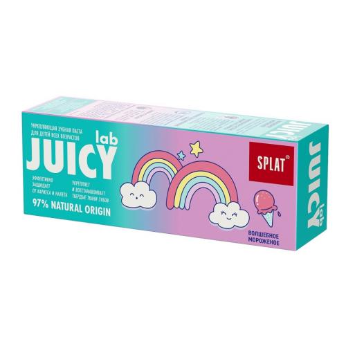 Сплат Интенсивно укрепляющая зубная паста для детей «Волшебное мороженое», 80 г (Splat, Juicy)