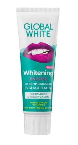 Глобал Уайт Отбеливающая зубная паста Enzyme, 100 г (Global White, Подготовка к отбеливанию), фото-2