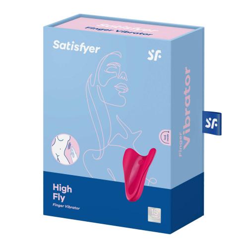 Сатисфаер Бесшумная вкладка в трусики High Fly, красный (Satisfyer, )