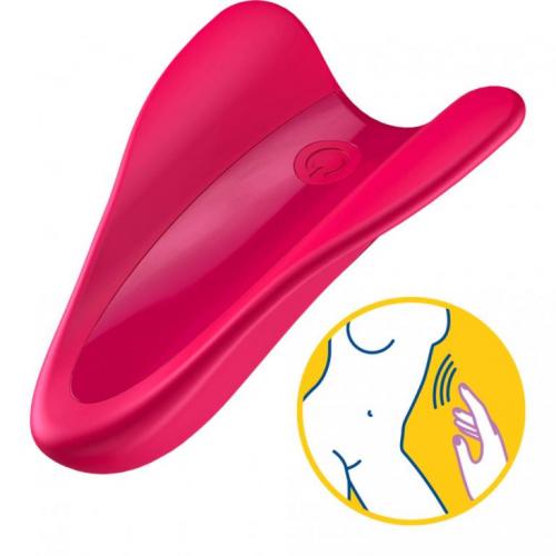 Сатисфаер Бесшумная вкладка в трусики High Fly, красный (Satisfyer, ), фото-5