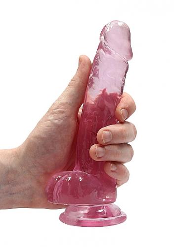 Фаллоимитатор 18 см Realistic Dildo With Balls, розовый (), фото-4