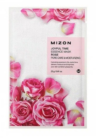 Мизон Тканевая маска с экстрактом лепестков розы, 23 г (Mizon, Joyful Time)