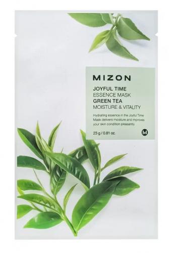 Мизон Тканевая маска с экстрактом зелёного чая, 23 г (Mizon, Joyful Time)