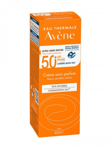 Авен Солнцезащитный крем SPF 50+ без отдушек, 50 мл (Avene, Suncare), фото-5