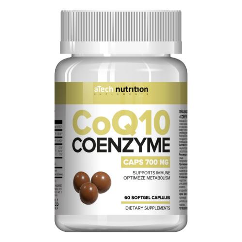 Э Тэк Ньютришен Коэнзим Q10 700 мг, 60 мягких капсул (A Tech Nutrition, Витамины и добавки)