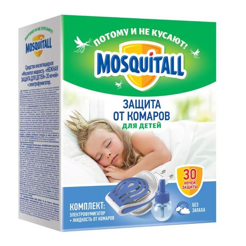 Комплект &quot;Защита для детей 30 ночей&quot;: электрофумигатор + жидкость от комаров, 30 мл ()
