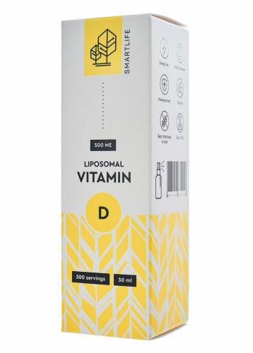 СмартЛайф Липосомальный витамин D, 500 МЕ, 30 мл (SmartLife, ), фото-3