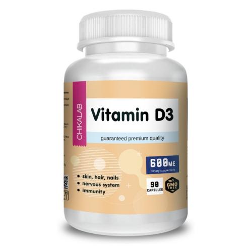 Капсулированный Витамин D3 600 ME, 90 капсул (, )