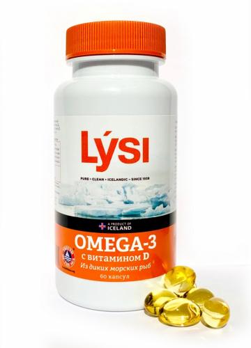 Лиси Омега-3 с витамином Д, 60 капсул (Lysi, )