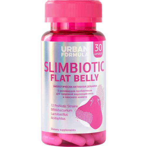 Урбан Формула Комплекс для коррекции веса Slimbiotic Flat Belly, 30 капсул (Urban Formula, Beauty)