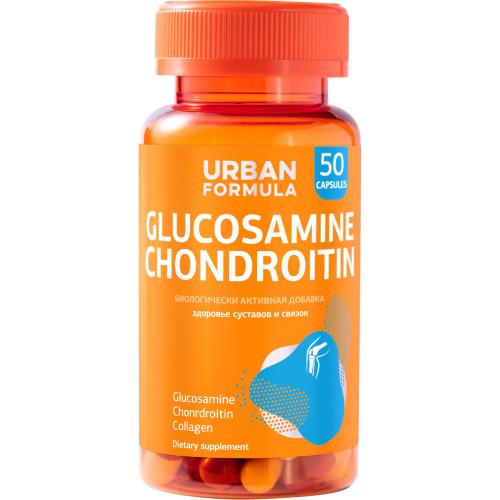 Урбан Формула Комплекс для суставов и связок Glucosamine Chondroitin, 50 капсул (Urban Formula, General)