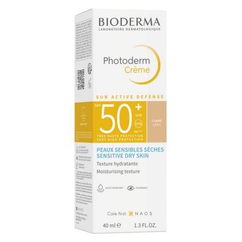 Биодерма Солнцезащитный тональный крем SPF 50+, светлый оттенок, 40 мл (Bioderma, Photoderm), фото-3